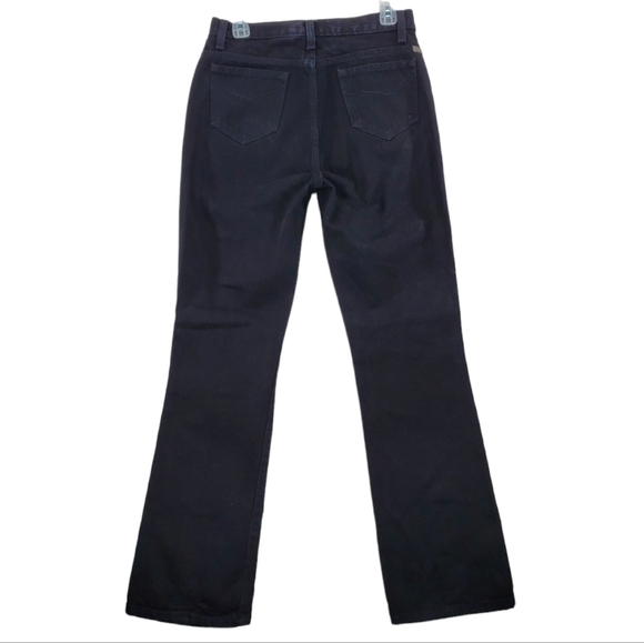 Vtg Rockies Rocky Mtn Jeans 8 R 29x32 Black Boot Cut Mid Slim Western 5 Pocket - Picture 1 of 14